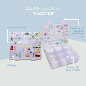 9-Compartment Travel Snack Kit