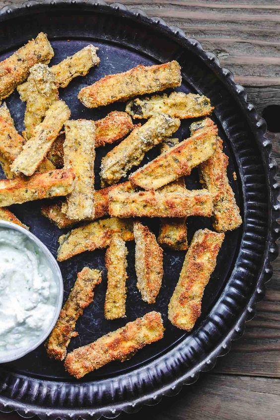 Aubergine Fries (Keto & Low Carb) - Little IA