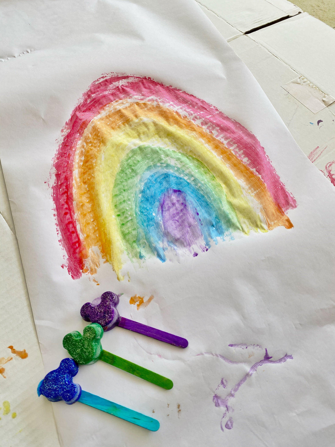 Baby & Toddler Play: Ice Painting - Little IA