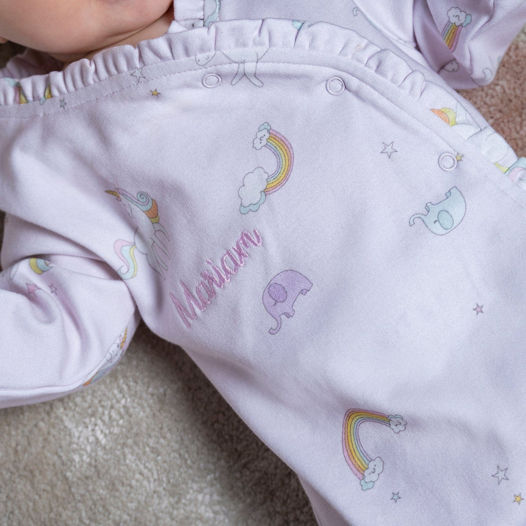 Unicorn Printed Baby Sleepsuit