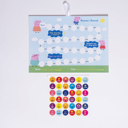 Party Favour: Peppa Pig Reward Chart & Sticker Sheet