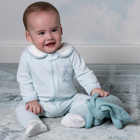 Organic Cotton Teddy Smart-Zip Sleepsuit