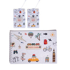 Travel Doodle Book & Luggage Tag Set