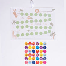 Load image into Gallery viewer, Party Favour: Jungle Reward Chart &amp; Sticker Sheet
