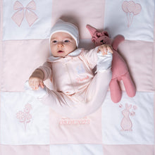 Load image into Gallery viewer, Organic Cotton Bunny Patchwork Blanket
