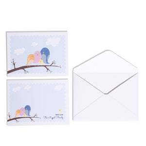 Personalised Family Notecard Set of 15