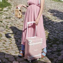 Load image into Gallery viewer, Olli Ella - See Ya Suitcase - Pink Daisies
