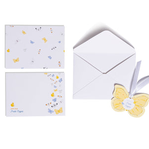 Personalised Notecard & Shape Tag Set of 15 - Butterfly