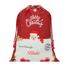 Load image into Gallery viewer, Personalised Festive Santa Sack
