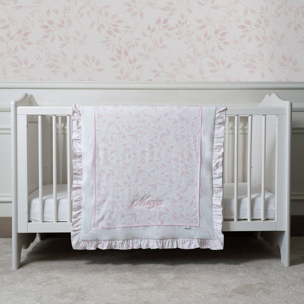 Birdsong Ruffle Baby Blanket