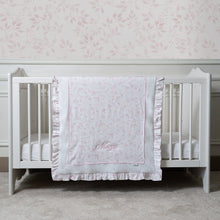 Load image into Gallery viewer, Birdsong Ruffle Baby Blanket
