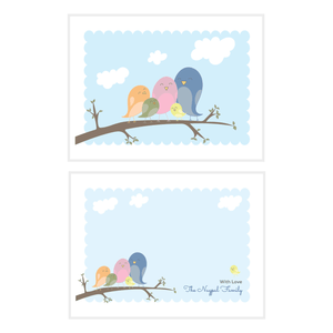 Personalised Family Notecard Set of 15