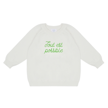 Load image into Gallery viewer, &#39;Tout Est Possible&#39; Knit Sweater
