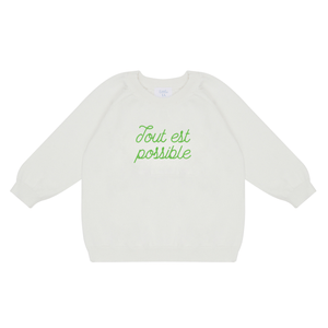 'Tout Est Possible' Knit Sweater
