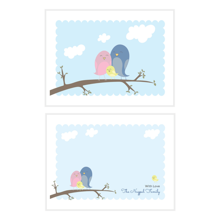 Personalised Family Notecard Set of 15