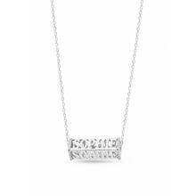 Load image into Gallery viewer, Five Sided Name Necklace with Diamonds
