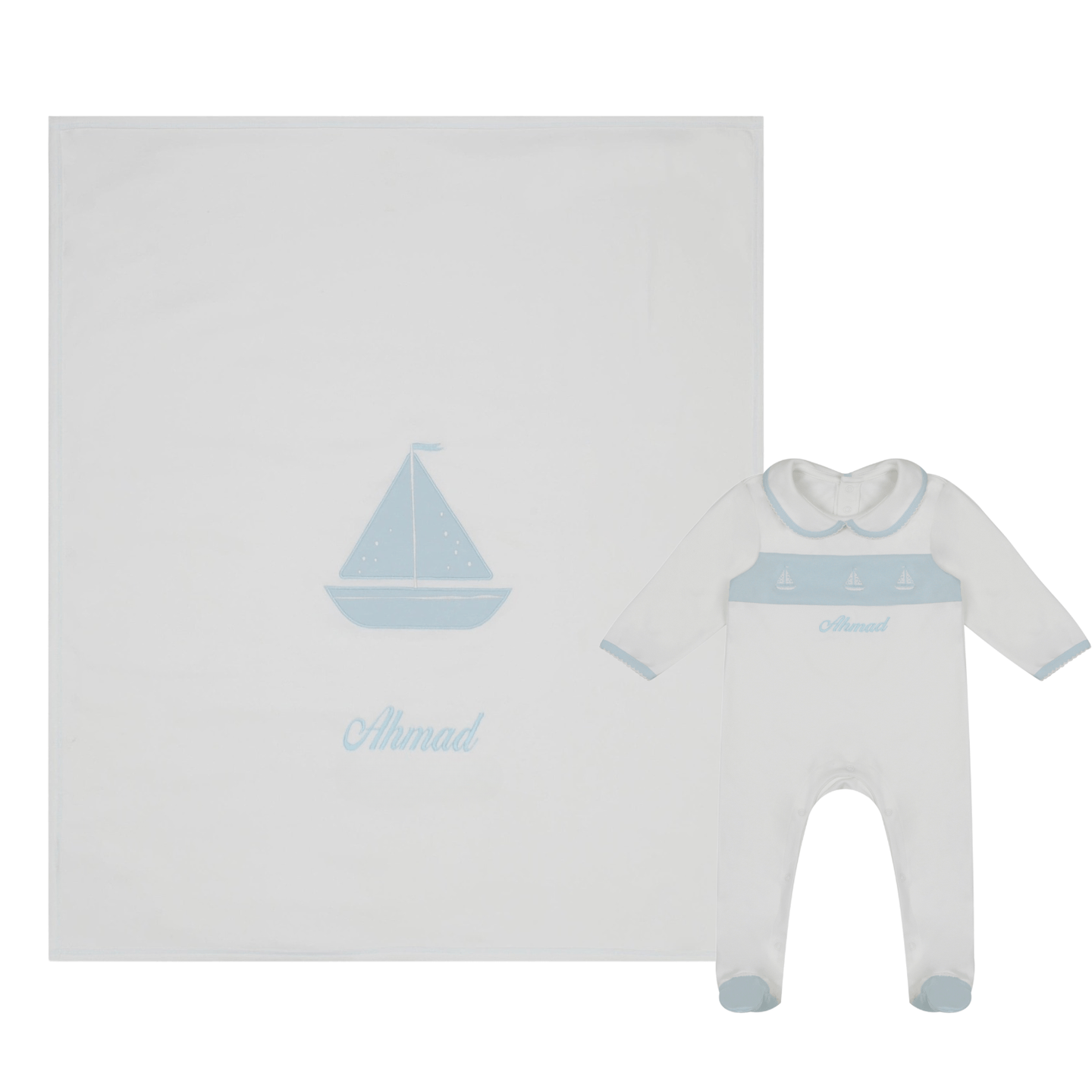 Sailboat Dreams Baby 2-Pc Gift Set