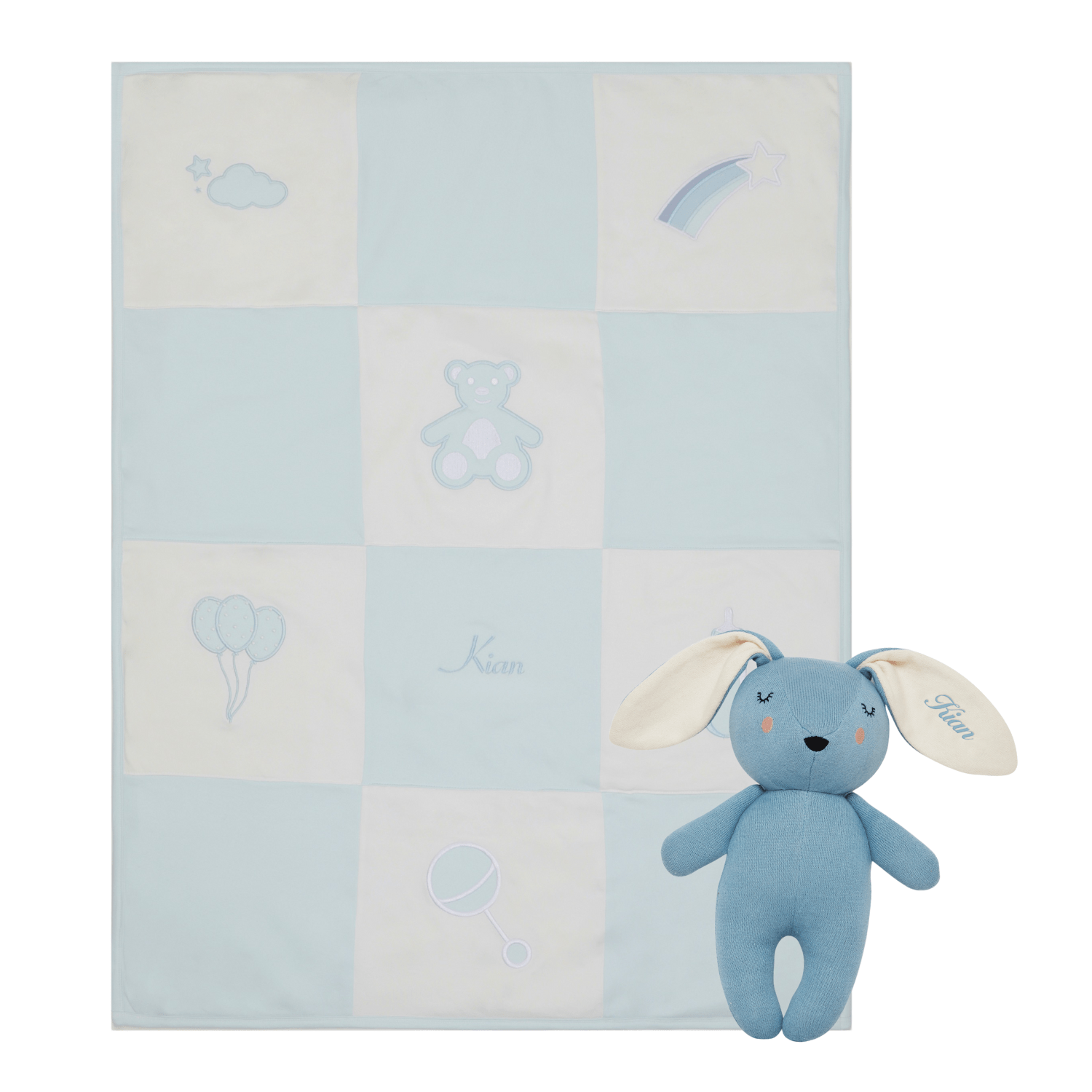 Cuddle Blue Snuggle & Cuddle Gift Set, Blue | Little IA
