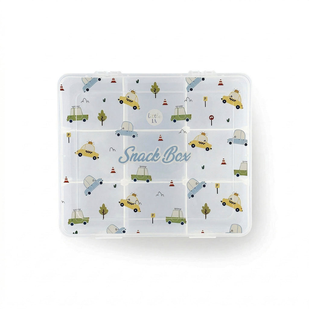 9-Compartment Snack Box - Cars