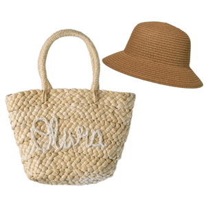 More Than Words - Little Beach Bag & Sun Hat Set