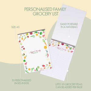 A5 Grocery Notepad