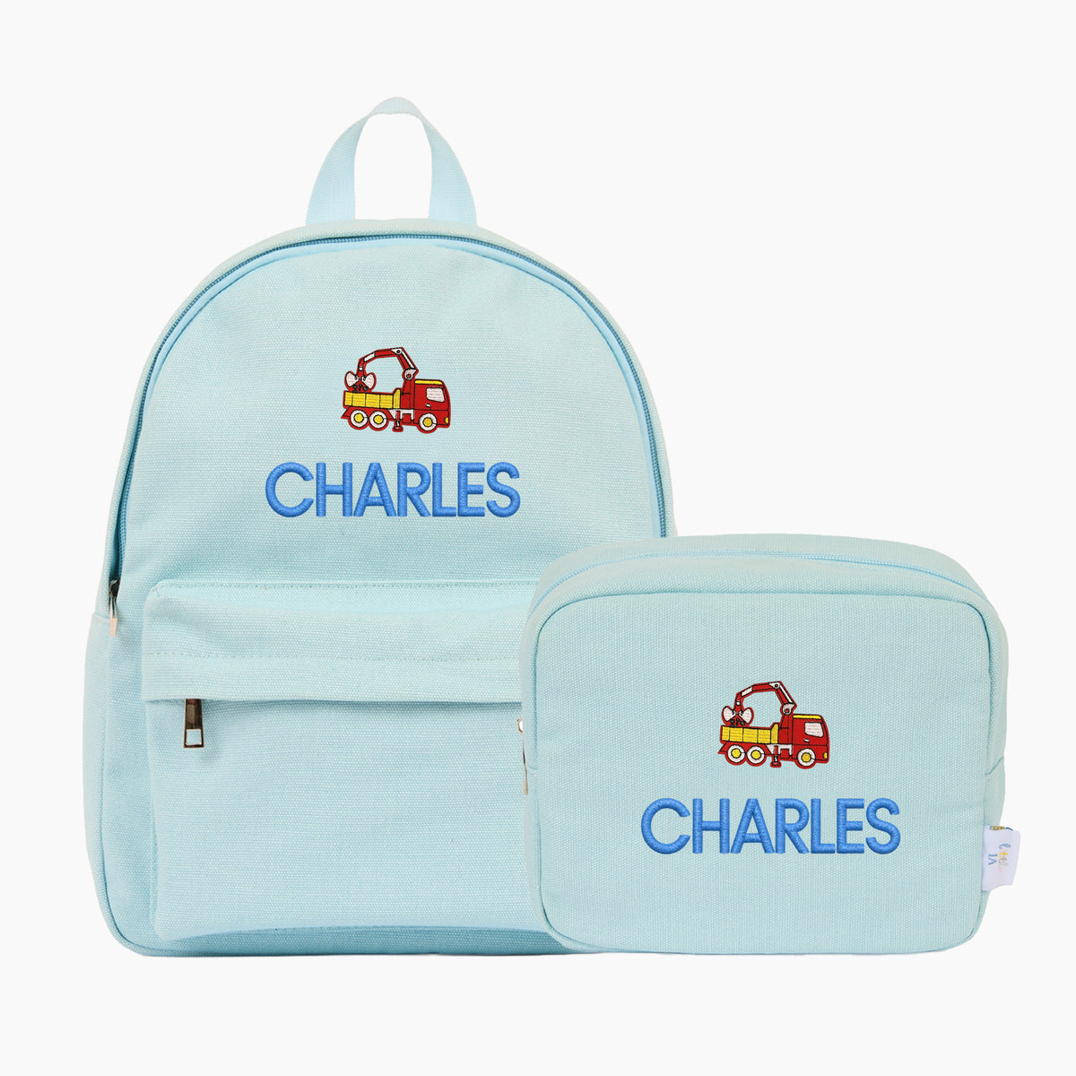 Create Your Own Patches Backpack & Pouch Pair