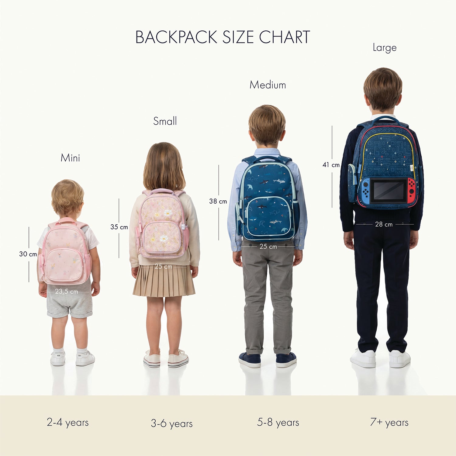 is size 13.5cm 29cm 43cm a mini backpack Beatrice Bunny Mini Backpack