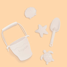 Load image into Gallery viewer, 5-Piece Silicone Beach Toy Set - Sand White
