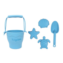 Load image into Gallery viewer, 5-Piece Silicone Beach Toy Set - Blue
