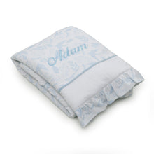 Load image into Gallery viewer, Birdsong Ruffle Baby Blanket
