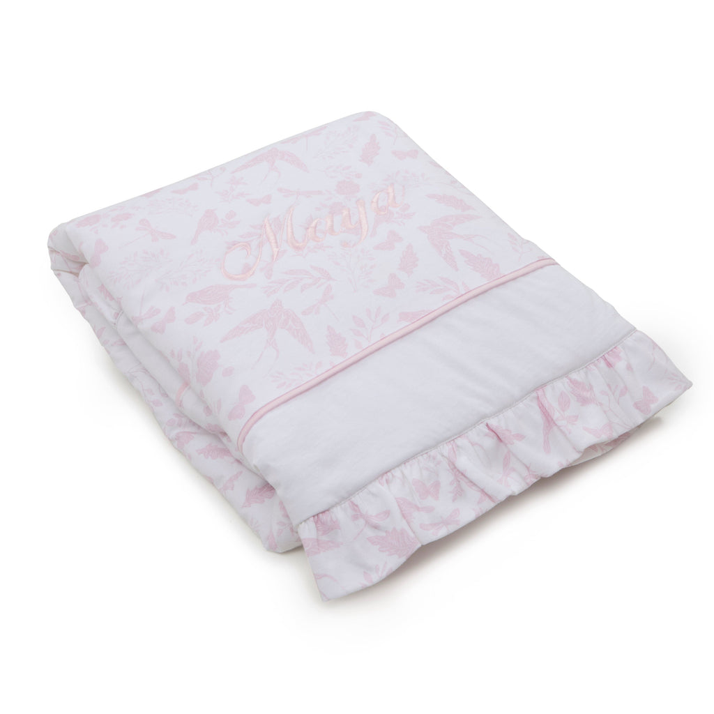 Birdsong Ruffle Baby Blanket