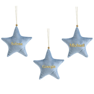 Personalised Velvet Ornament Set