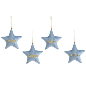 Personalised Velvet Ornament Set