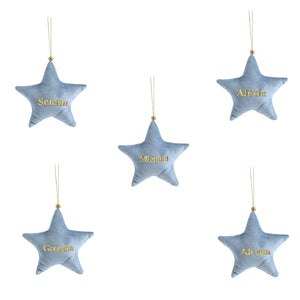 Personalised Velvet Ornament Set