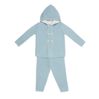 Blue Hooded Knit Set