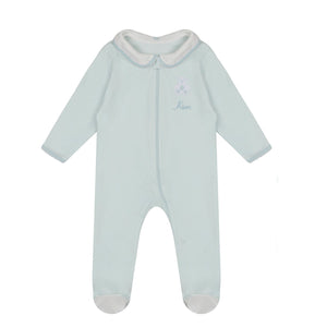 Organic Cotton Teddy Smart-Zip Sleepsuit