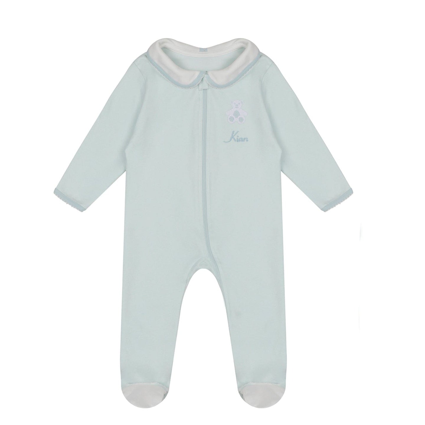 Organic Cotton Teddy Smart-Zip Sleepsuit