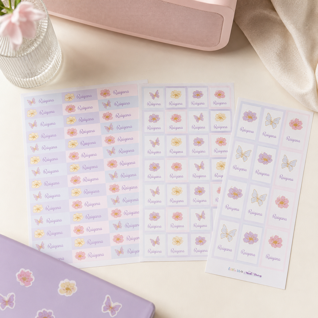 Botanica Name Labels & School Tag Set