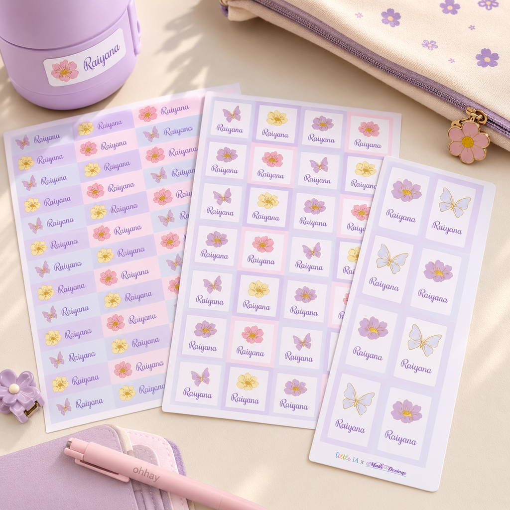 Botanica Name Labels & School Tag Set