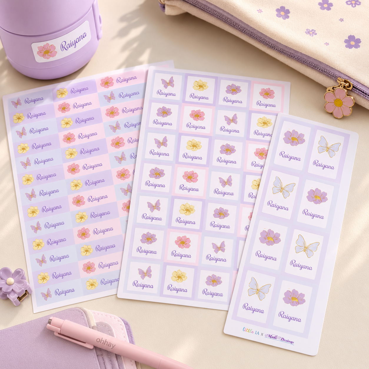 Botanica Name Labels & School Tag Set