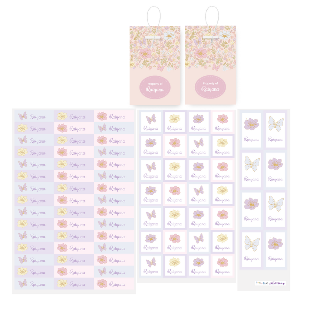 Botanica Name Labels & School Tag Set