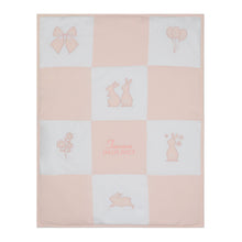 Load image into Gallery viewer, Organic Cotton Bunny Patchwork Blanket
