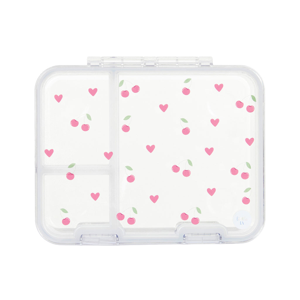 Cherry Tritan Snack Box - 3 Compartments