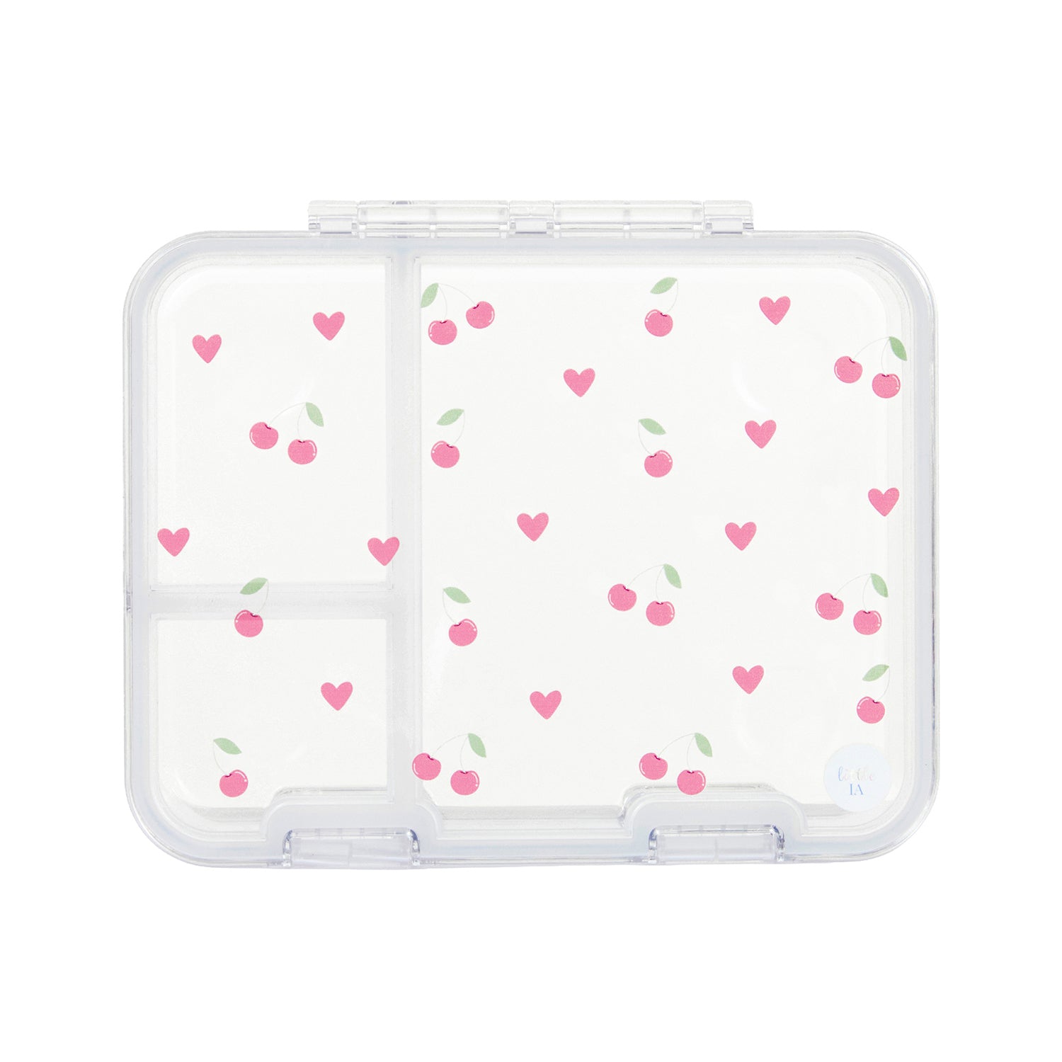 Cherry Tritan Snack Box - 3 Compartments