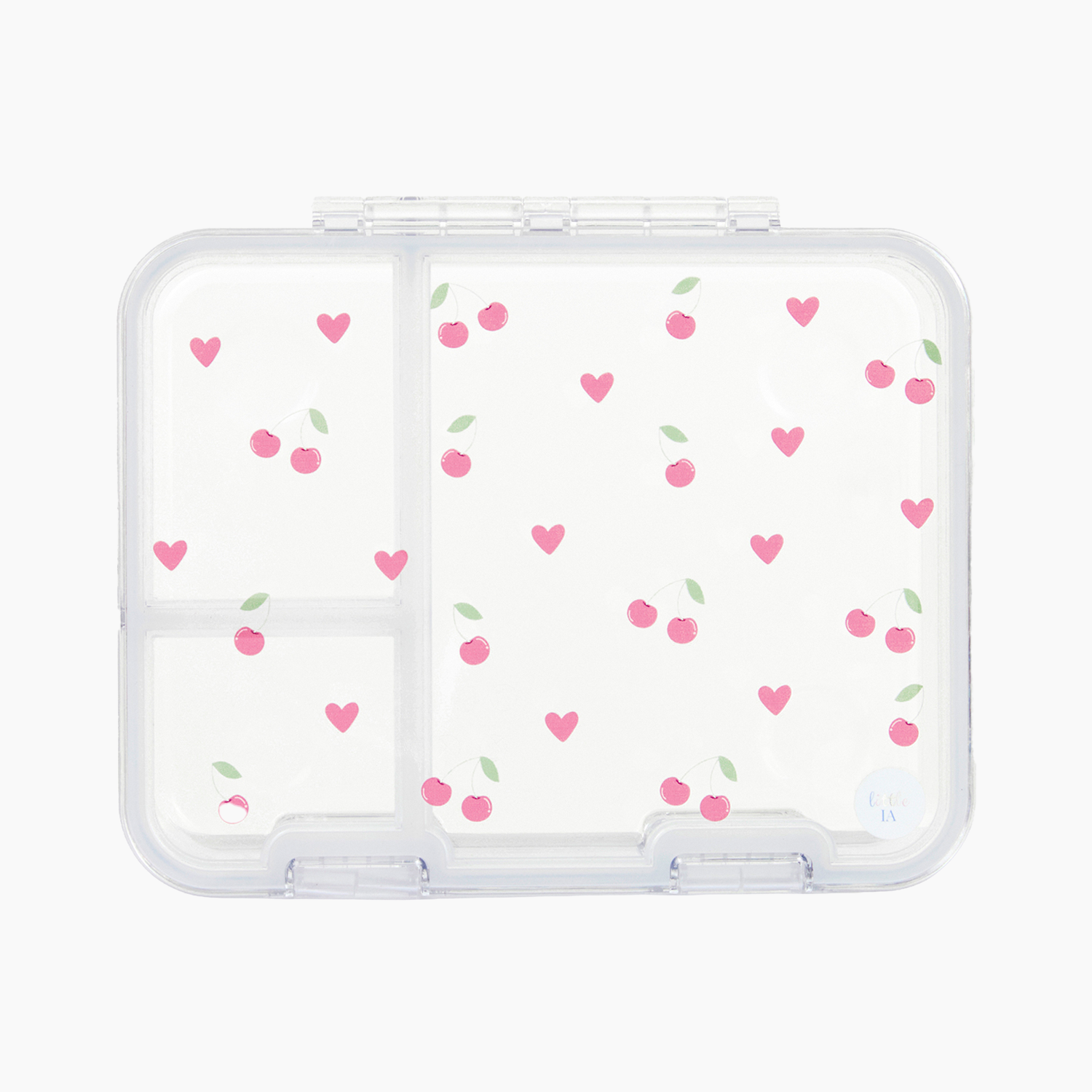 Cherry Tritan Snack Box - 3 Compartments