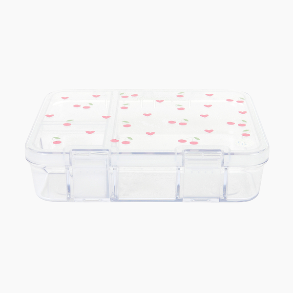 Cherry Tritan Snack Box - 3 Compartments