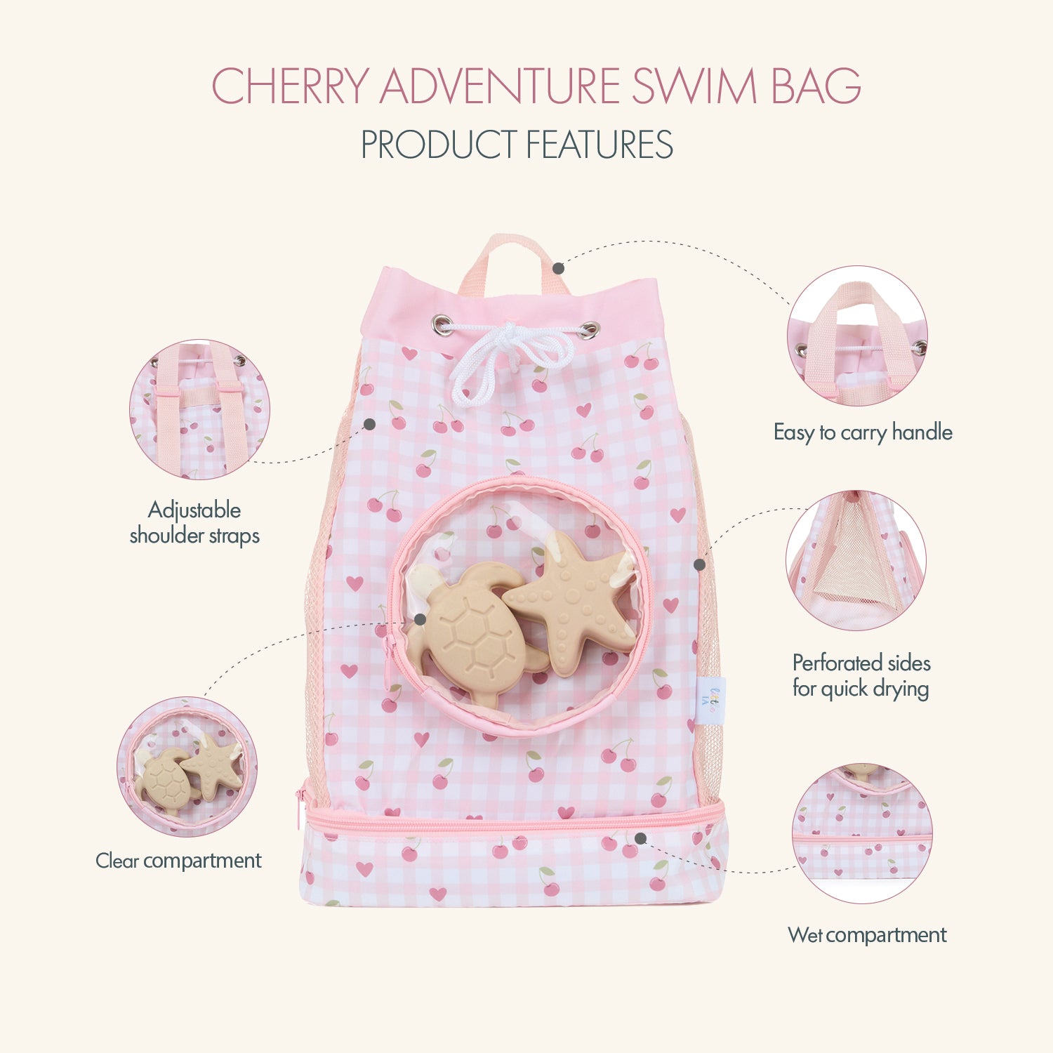 Cherry Swim Bag