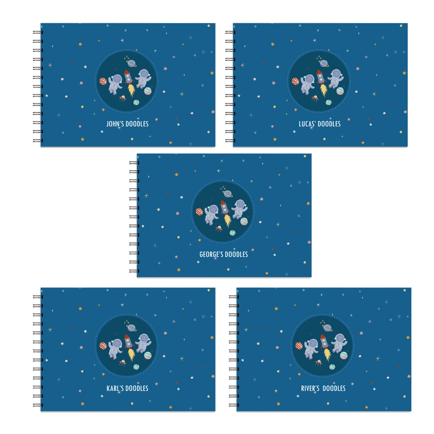 Party Favour: A5 Cosmic Doodle Book