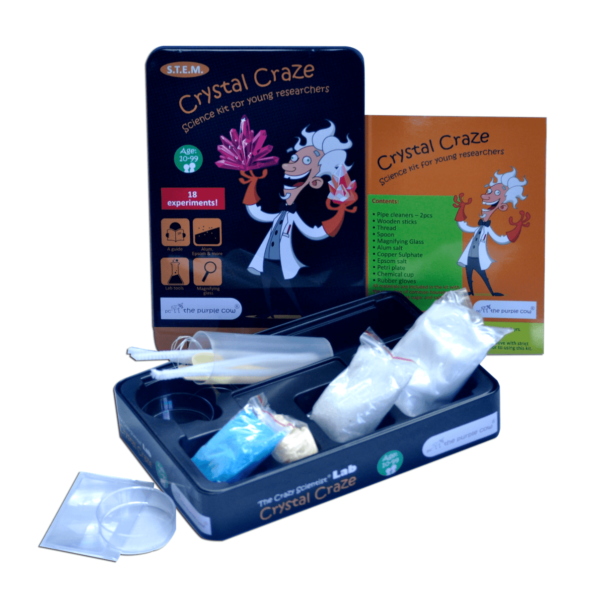 The Purple Cow Crazy Scientist Lab - Kit De Ciencia De Espej | Cuotas The Purple Cow Crazy Scientist Lab - Kit De Ciencia De Espej | Cuotas