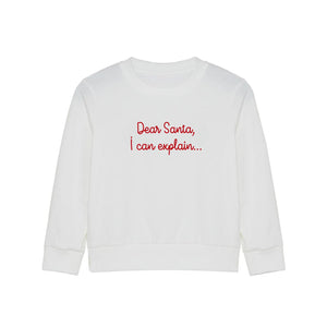 Dear Santa, I Can Explain Jersey Sweatshirt
